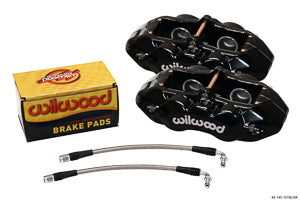 WILWOOD D8-4 Rear Caliper Kit,Black Corvette C2 / C3 65-82 w/ Lines