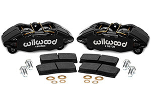 WILWOOD DPHA Front Caliper & Pad Kit, Black Honda / Acura w/ 262mm OE Rotor