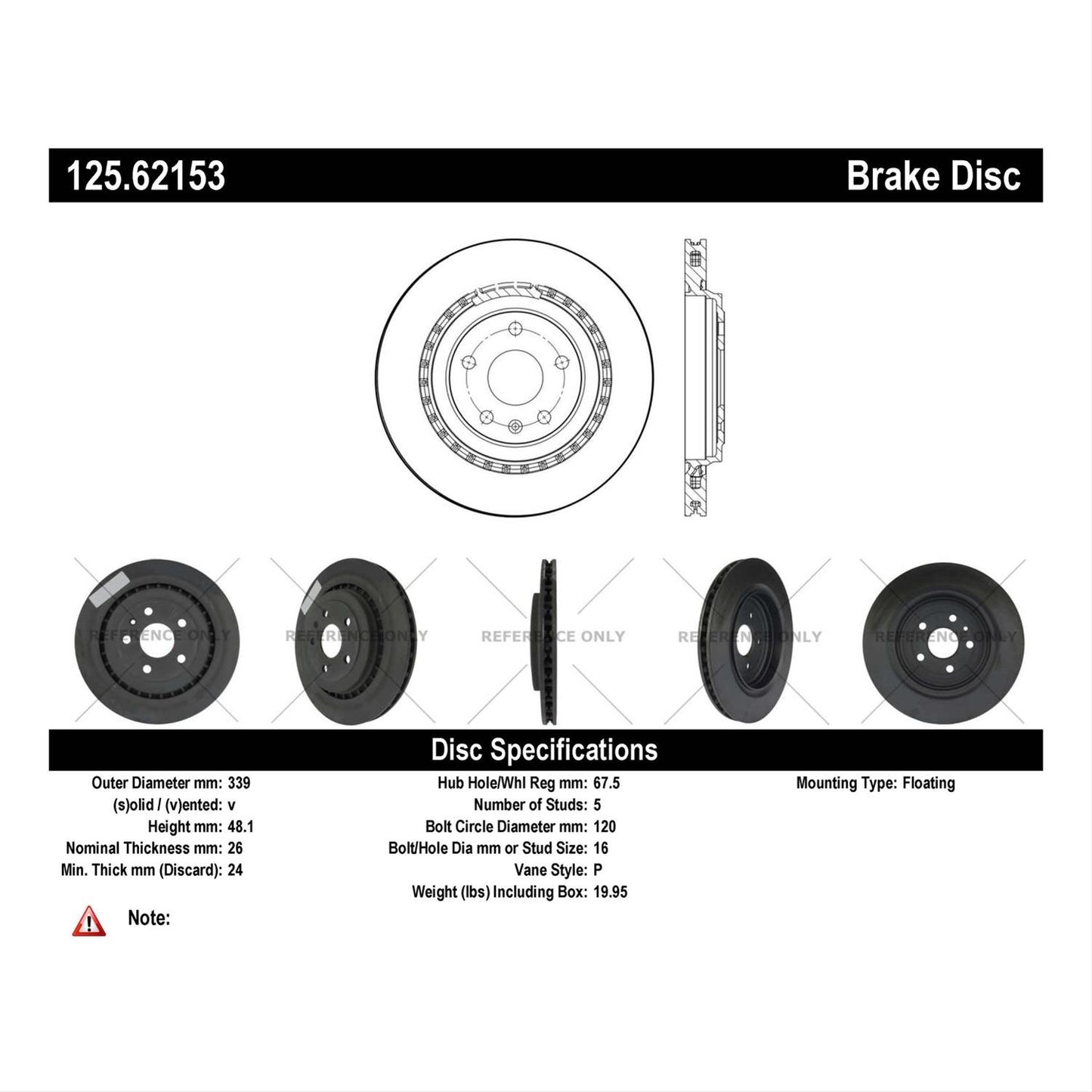 Centric High Carbon Brake Rotor
