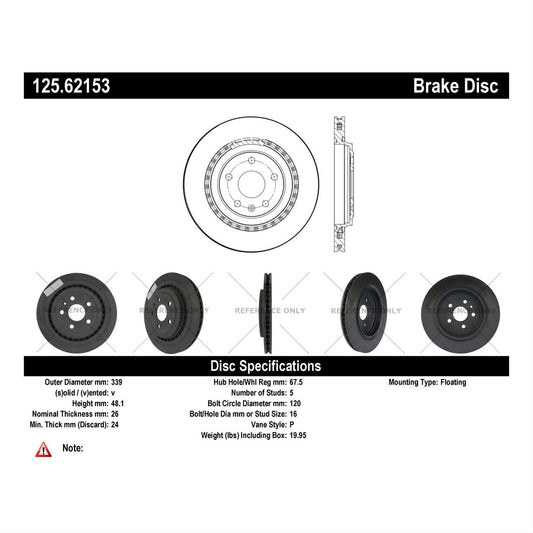 Centric High Carbon Brake Rotor