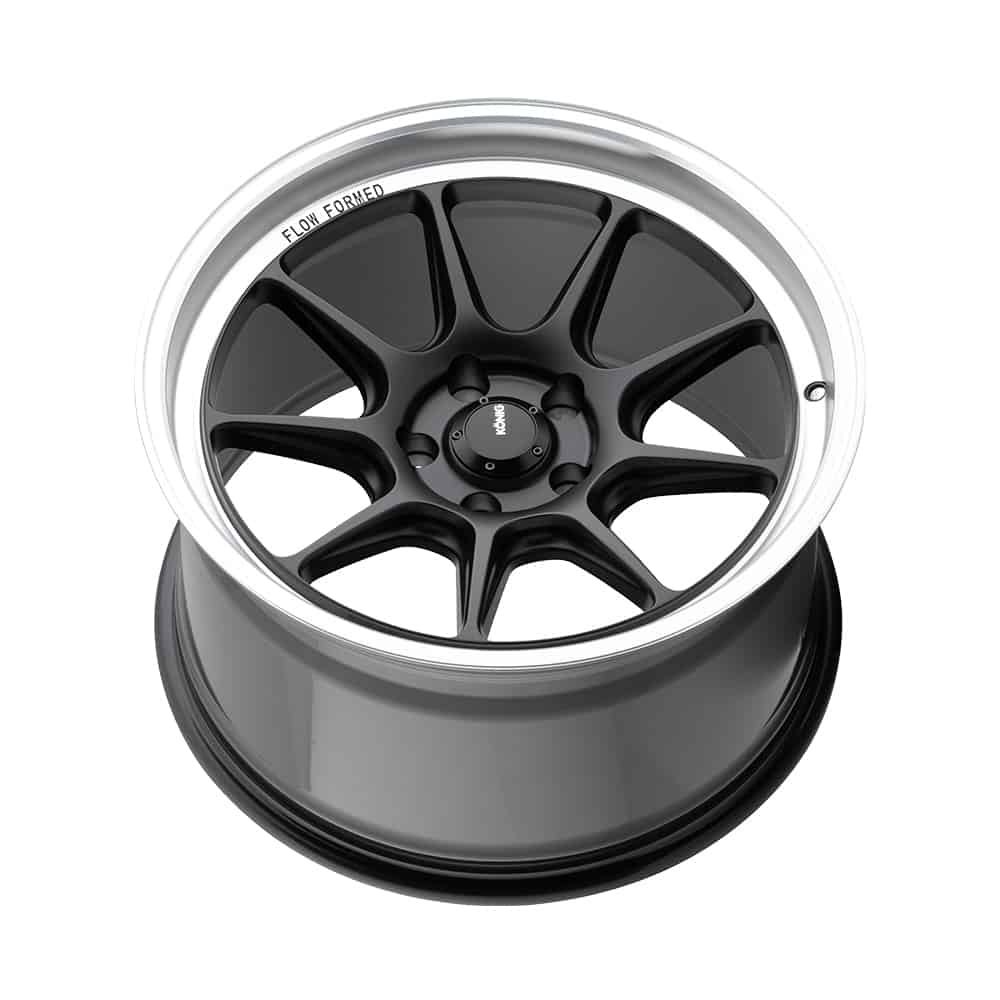 KONIG COUNTERGRAM 17 X 9 +43 5 X 114.3 CB73.1 MATTE BLACK / MATTE MACHINED LIP