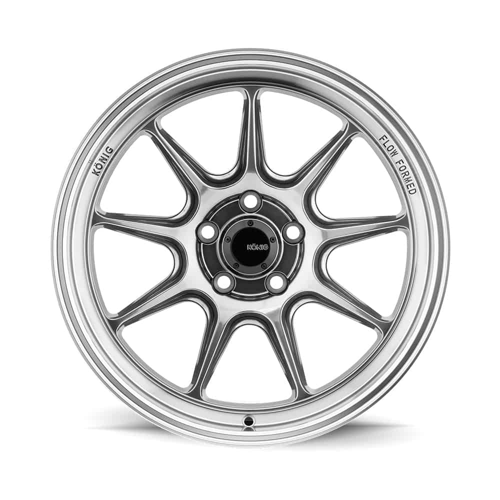 KONIG COUNTERGRAM 18 X 8.5 +43 5 X 112 CB66.6 HYPER CHROME / MACHINED LIP