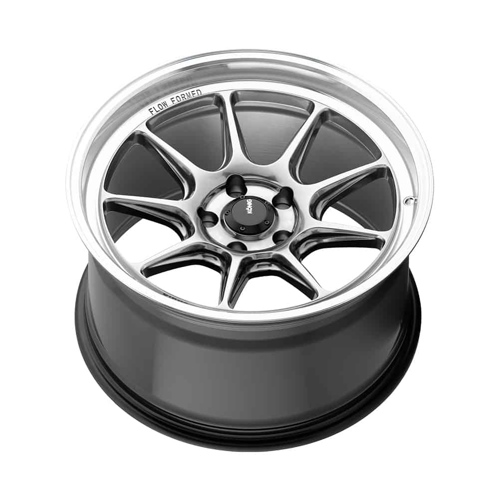 KONIG COUNTERGRAM 18 X 8.5 +43 5 X 112 CB66.6 HYPER CHROME / MACHINED LIP