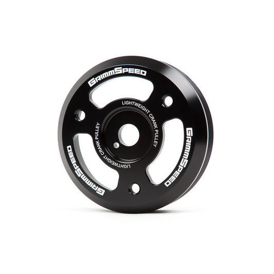 Grimmspeed Lightweight Crank Pulley Black For Subaru FA/FB Engines Equipped w/1-