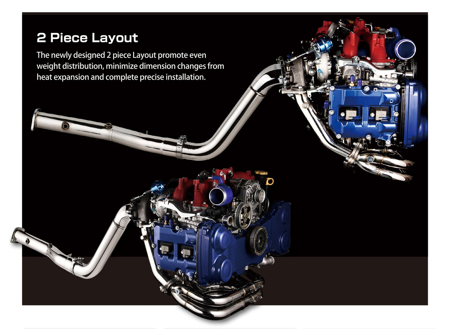 TOMEI STRAIGHT DOWN PIPE KIT EXPREME EJ SINGLE SCROLL GR/GV/GE/GH/VA Ver.2 with