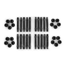 APEX 75MM M12 BMW 5 LUG HEX HEAD STUD KIT - BLACK