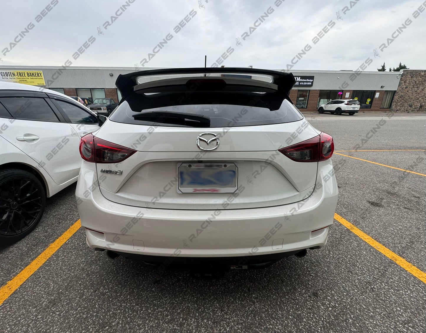 JDM Brand 2014-2018 Mazda 3 Hatchback H Style Trunk Spoiler (Carbon Fiber)