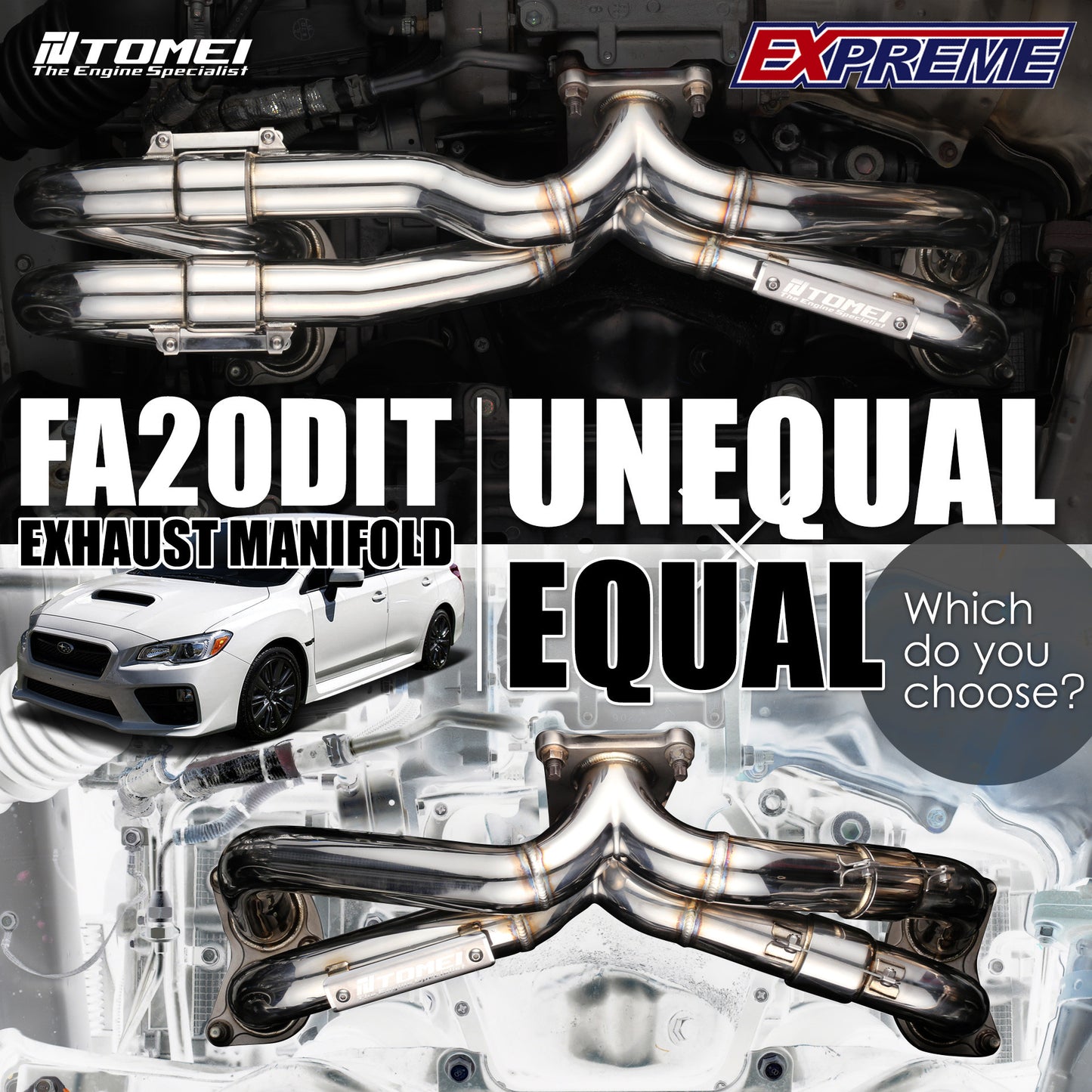 TOMEI EXHAUST MANIFOLD KIT EXPREME FA20DIT UNEQUAL