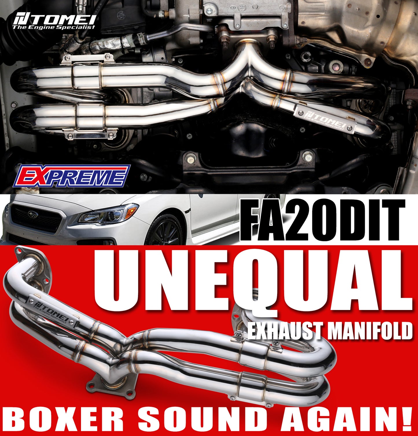 TOMEI EXHAUST MANIFOLD KIT EXPREME FA20DIT UNEQUAL