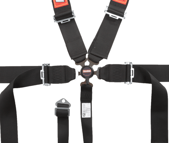 RACEQUIP SFI CAMLOCK 5PT PD LAP SEAT BELTS BLK (NEW)