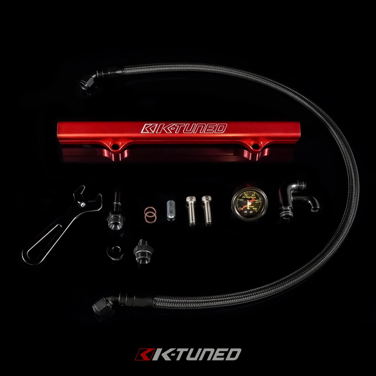 K-Series Fuel Rail Kit with Factory K-Series Side Feed with Gauge (RSX/EP3/8th/9th Gen Civic) - Lines Only