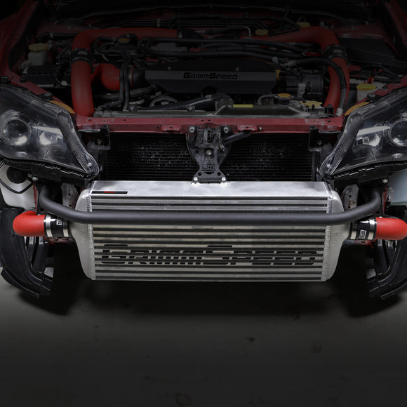Grimmspeed Front Mount Intercooler Bumper Bar Black Coated For Subaru 08-14 WRX/