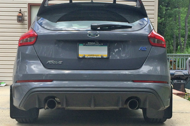 Rally Armor Mud Flaps Ford Focus 2012-19 (Black/Grey Logo)