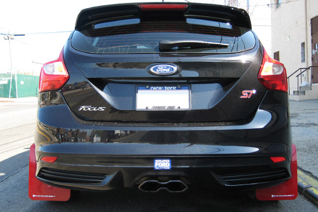 Rally Armor Mud Flaps Ford Focus 2012-19 (Black/Grey Logo)