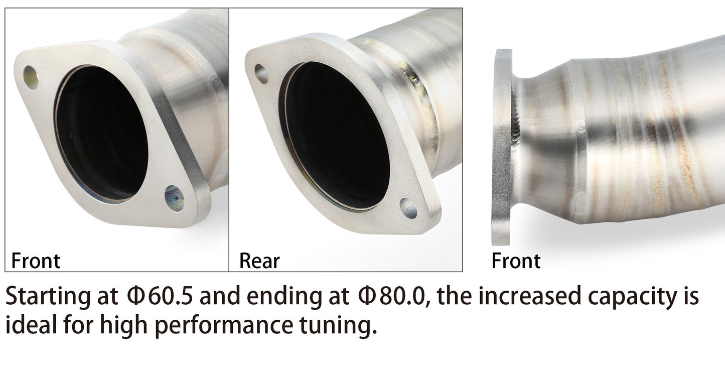 FULL TITANIUM MID PIPE EXPREME Ti WRX 2015+ USDM