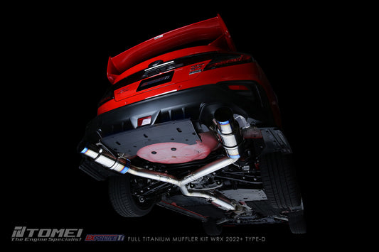 TOMEI FULL TITANIUM MUFFLER KIT EXPREME Ti WRX 2022+ TYPE-D