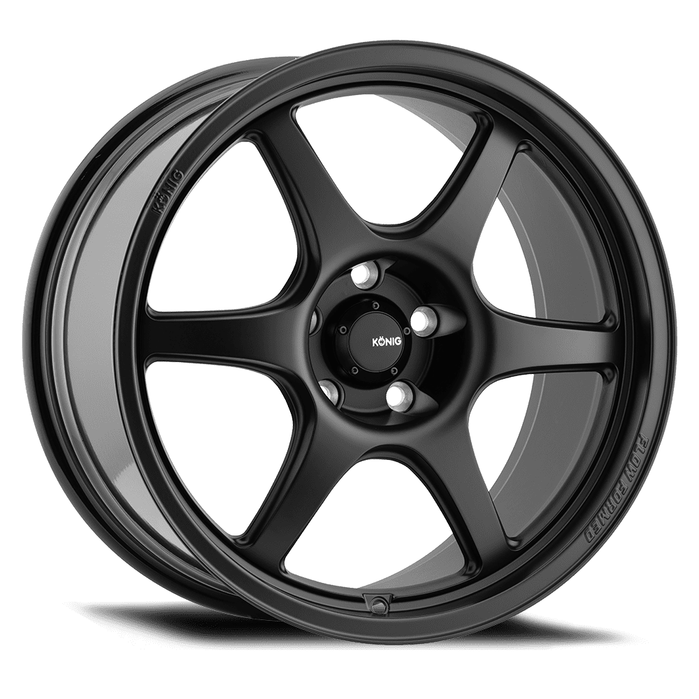 KONIG HEXAFORM 15 X 7.5 +35 4 X 100 CB73.1 MATTE BLACK