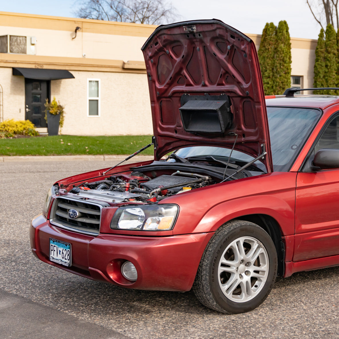 Grimmspeed Hood Struts High Lift For Subaru 03-08 Forester GrimmSpeed