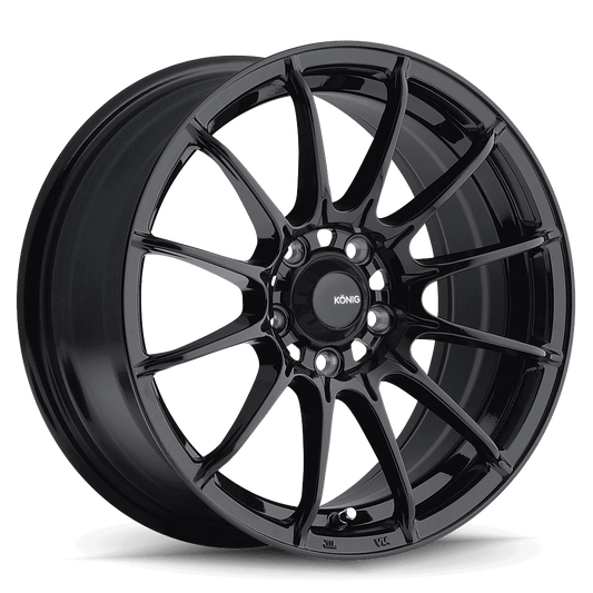 KONIG DIAL IN 15 X 7 +35 4 X 100 CB73.1 GLOSS BLACK