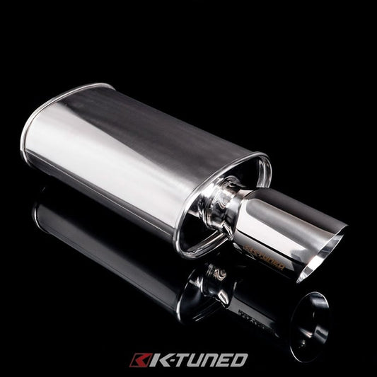 Universal Muffler - Brushed Finish - Long (22') - 3' Inlet