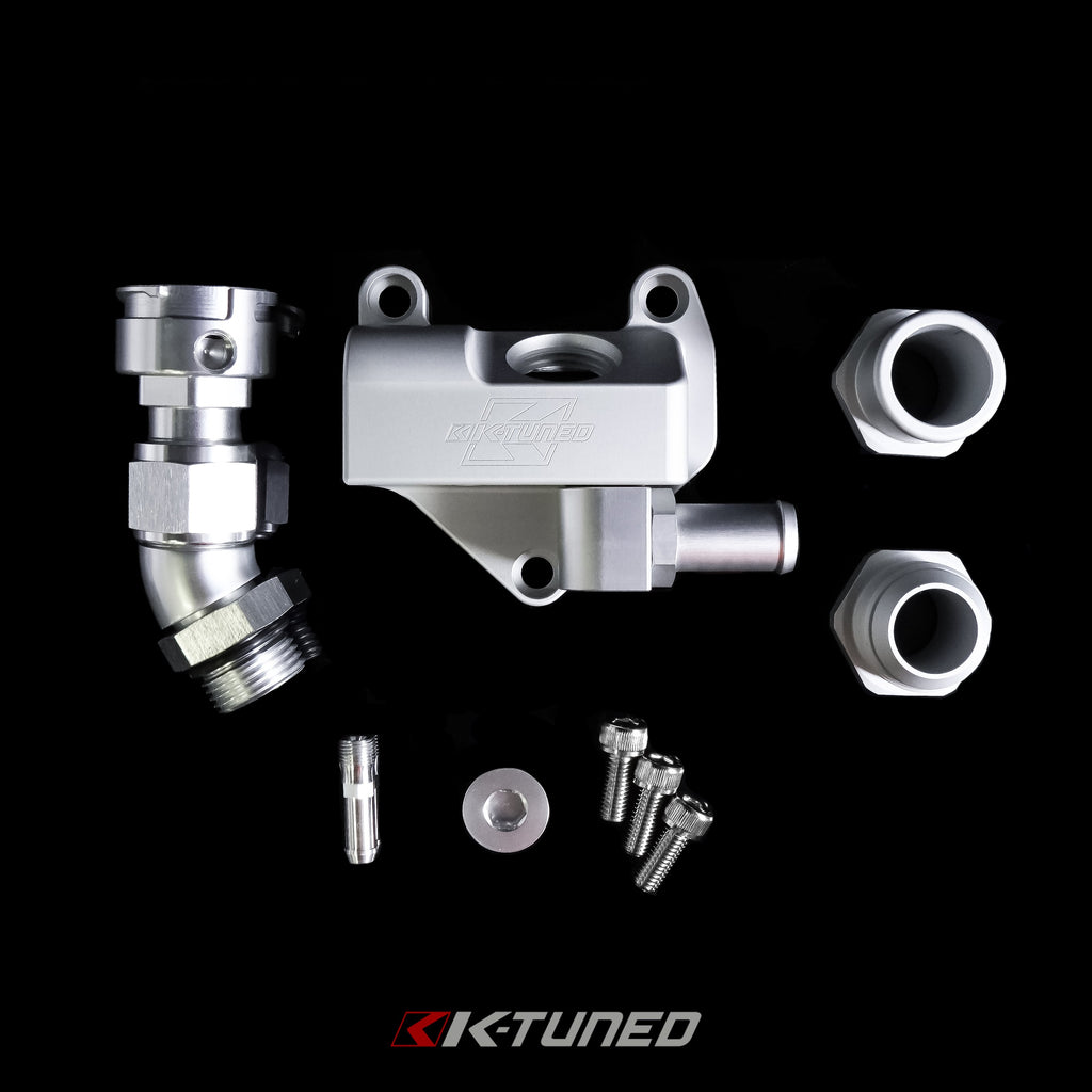 K24Z7 Upper Coolant Housing w/ Filler Neck (Straight Inlet) - Includes Hose End and 16AN