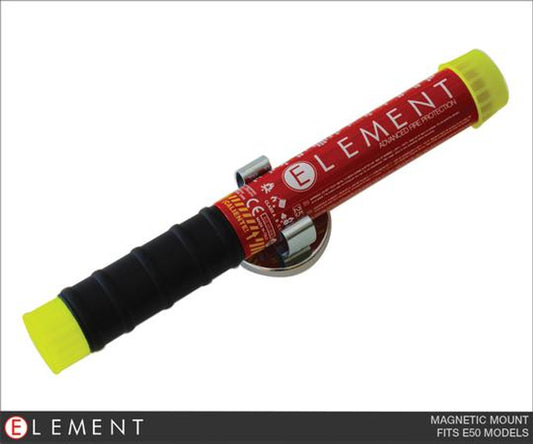 ELEMENT MAGNETIC MOUNT FOR 50 SECOND EXTINGUISHERS. GOOD ON ALL STEEL SURFACES