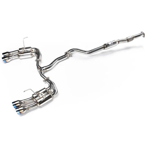 Invidia CATBACK SUBARU WRX 2022-UP GEMINI R400 TITANIUM BURNT QUAD TIP CAT-BACK EXHAUST