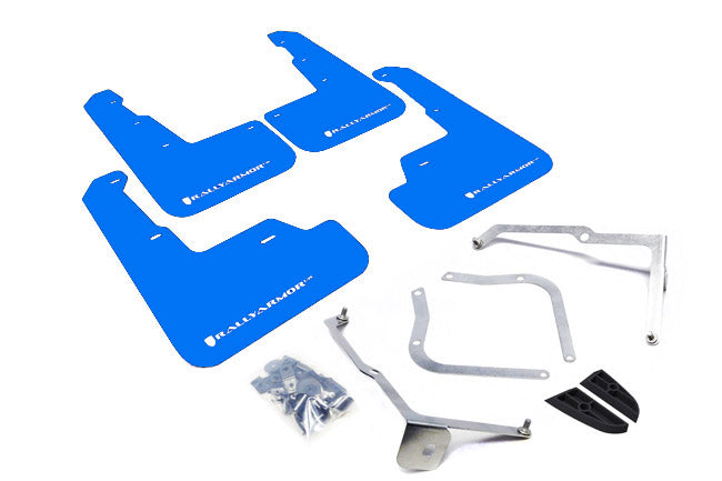 Rally Armor Mud Flaps Subaru Subaru STI & WRX Sedan 2015-21 (Blue/White Logo)