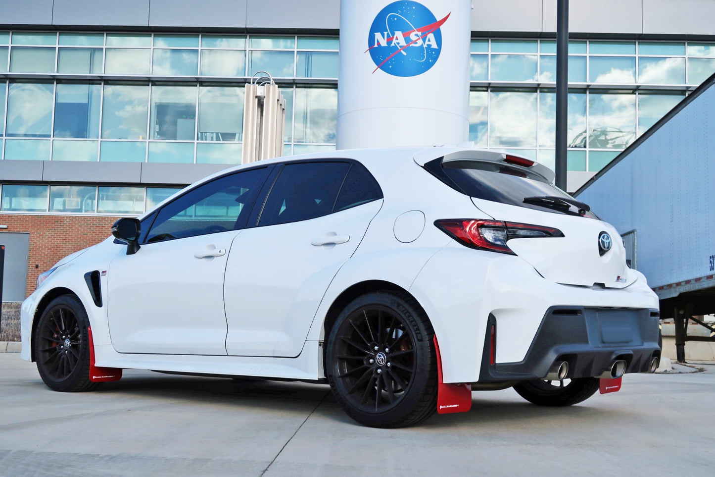 Rally Armor Mud Flaps Toyota GR Corolla 2023-24 (Red/White Logo)