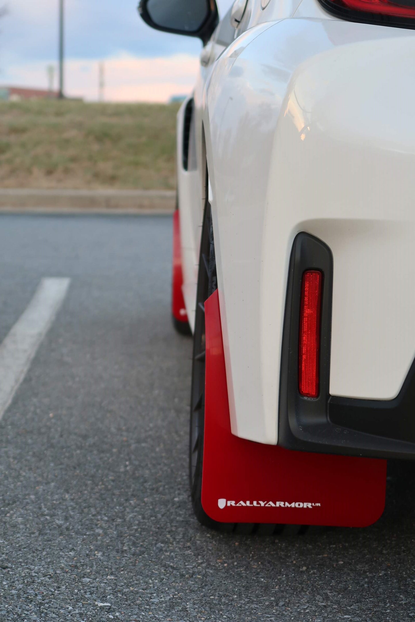 Rally Armor Mud Flaps Toyota GR Corolla 2023-24 (Red/White Logo)