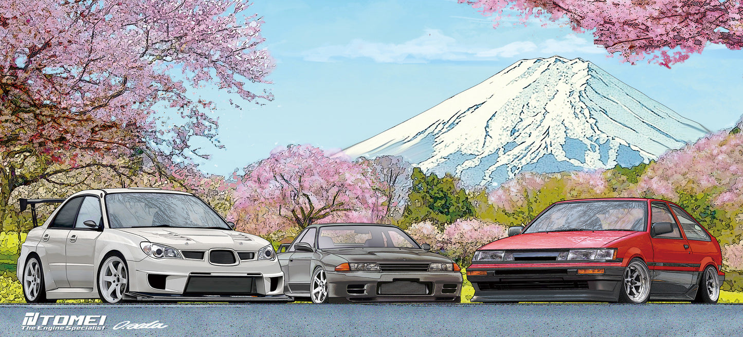 TOMEI MUG WHITE GDB/BNR32/AE86 CHERRY BLOSSOM Mt.FUJI