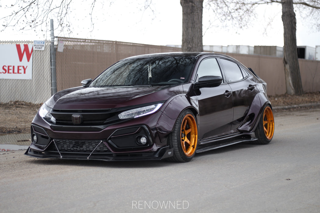 JDM Brand 2016-2021 Honda Civic Coupe/Sedan/Hatchback Face-Lift Si Style Front Bumper Conversion
