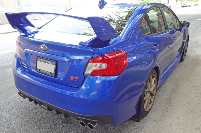 Rally Armor Mud Flaps Subaru Subaru STI & WRX Sedan 2015-21 (Blue/White Logo)