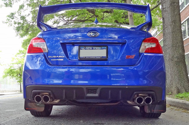 Rally Armor Mud Flaps Subaru Subaru STI & WRX Sedan 2015-21 (Blue/White Logo)