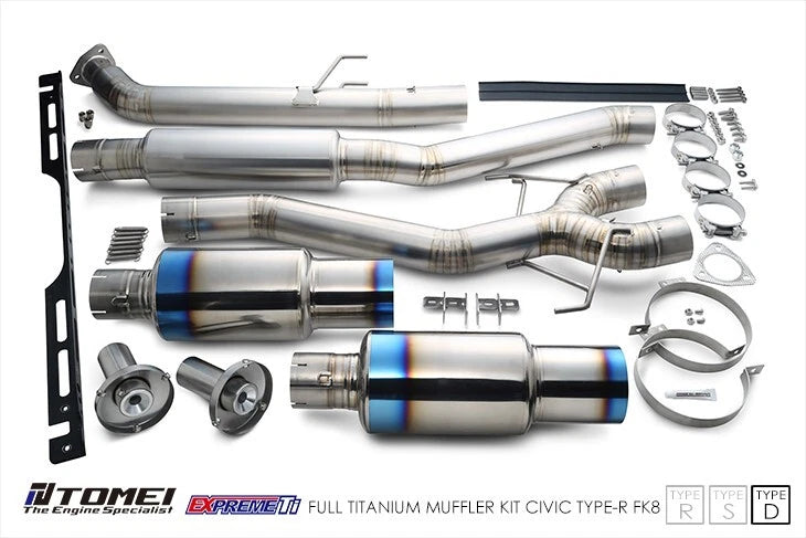 TOMEI FULL TITANIUM MUFFLER KIT EXPREME Ti FK8 TYPE-D