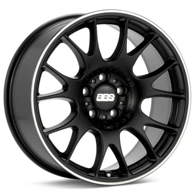 BBS CH 18 X 10 +40 5 X 120 PFS BLACK w/STAINLESS Lip