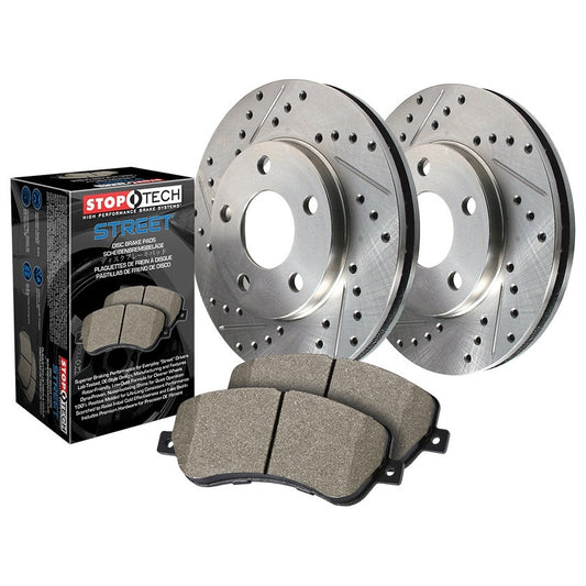 SELECT SPORT AXLE PACK, DRILLED & SLOTTED, FRONT