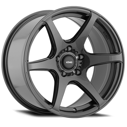 KONIG TANDEM 16 X 7.5 +45 5 X 100 CB73.1 GLOSS GRAPHITE