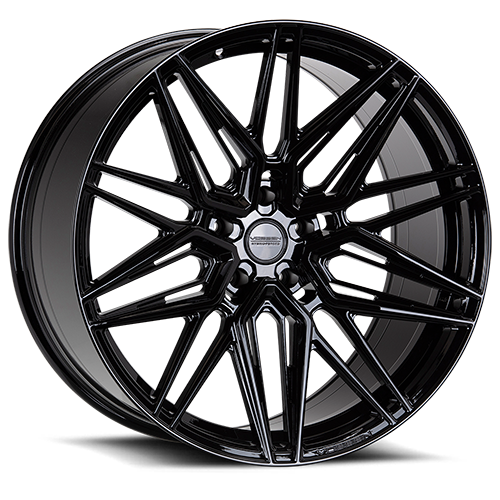 VOSSEN HF7 22 X 10.5 +27 5 X 127 DEEP CB71.5 GLOSS BLACK