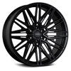 VOSSEN HF65 22 X 10 -18 6 X 139.7 SUPER DEEP CB106.1 SATIN BLACK