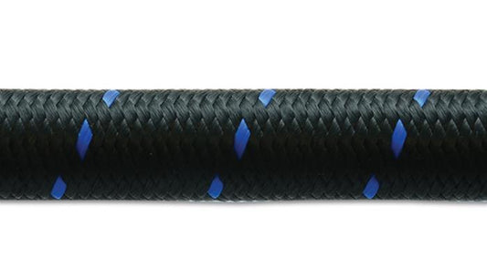 '-8 AN Two-Tone Black/Blue Nylon Braided Flex Hose (2 foot roll)