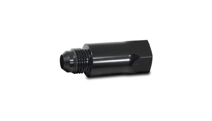 Roll Over Valve Female -8ORB to Male -8AN, Anodized Black