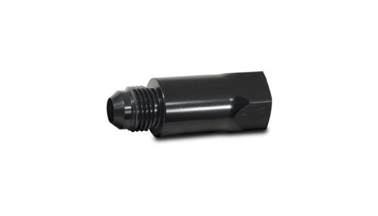 Roll Over Valve Female -8ORB to Male -8AN, Anodized Black