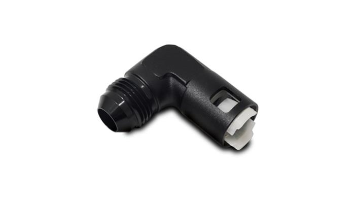 90 Degree Male AN Quick Disconnect EFI Adapter, AN Size: -6; EFI Line Size: 5/16