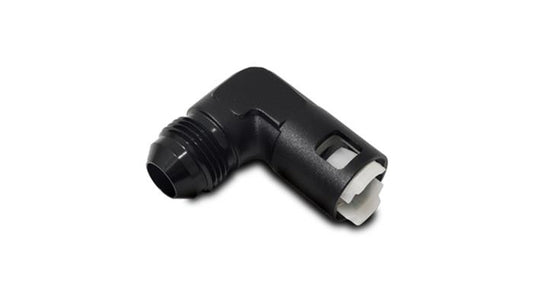 '-6AN Male Flare to Male -8 ORB Swivel 45 Degree Adapter - Anodized Black